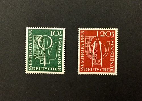 Germany, #B342-B343, 1955 set of 2 semi-postals, Fvf, Mh. Cv $12.75.