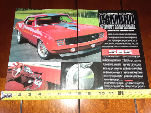 MOTION PERFORMANCE 1969 CAMARO JOEL ROSEN  ORIGINAL 2006 ARTICLE - Picture 1 of 12