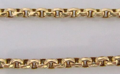 9ct Gold Bracelet - Vintage 9ct Yellow Gold Faceted Belcher Bracelet (8.2g) - Picture 8 of 12