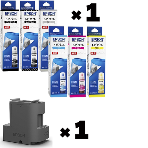 Genuine Epson ink tobibako 6 pcs (TOB-PB-MB-C-M-Y-GY) A - Afbeelding 6 van 6