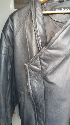 CHAQUETA DE CUERO NEGRA M. B/2 HOMBRE TALLA 44 - Imagen 10 de 24