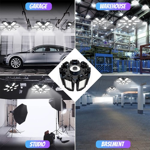 10 Packs Super Bright LED Garage Light Deformable Ceiling Shop Workshop Lamp - Picture 7 of 13