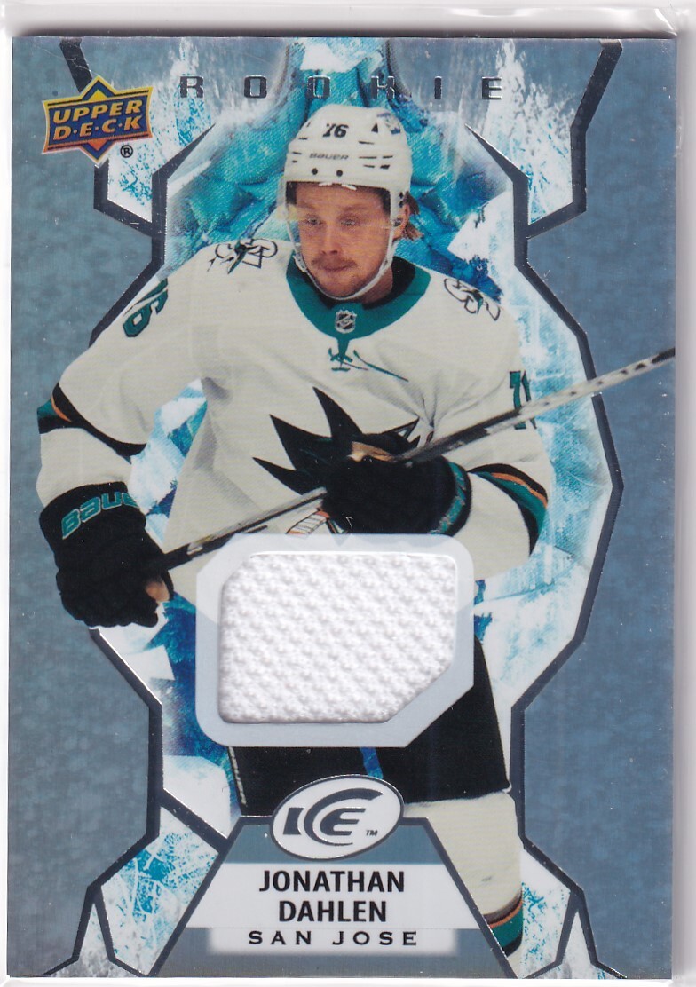 21/22 UD ICE JONATHAN DAHLEN RC ROOKIE JERSEY #135