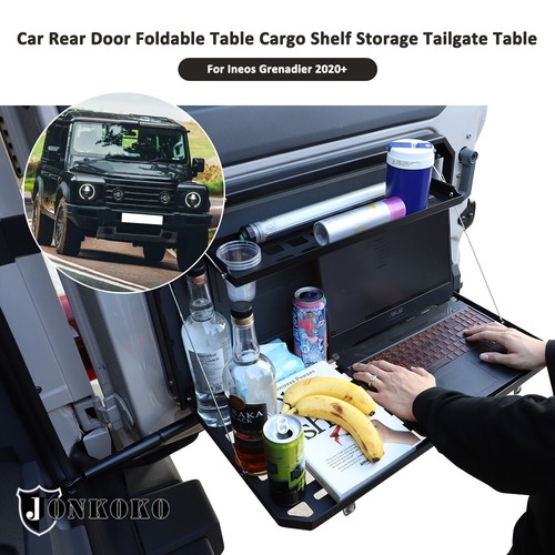Tailgate Table Foldable Cargo Shelf Alloy Storage Shelf For Ineos Grenadier 20+ - Picture 5 of 8