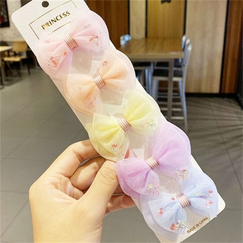 Empuñaduras para el cabello con flor corona horquillas para bebé niñas barritas para el cabello niños clips lindos - Imagen 2 de 19