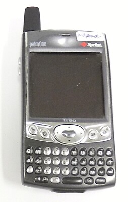 Palm Treo 600 - Black & Gray ( Sprint ) Rare palmOne