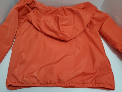 Gymboree Rain Jacket Orange 1/4 Zip Pullover Boys or Girls Size XL 14 NWT NEW - Picture 5 of 9