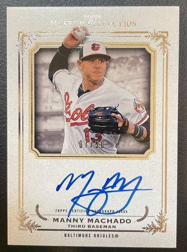 2013 Museum Collection MANNY MACHADO 07/50 Rookie Auto Autograph