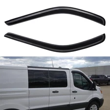 For 2015-2025 Ford Transit Tape-on Window Visors Sun Rain Guards Wind Deflectors