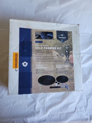 NEW"Stansport" Gold Panning Starter Kit | 14" & 10.5" Pans | 1/8" in. Classifier - Picture 2 of 10