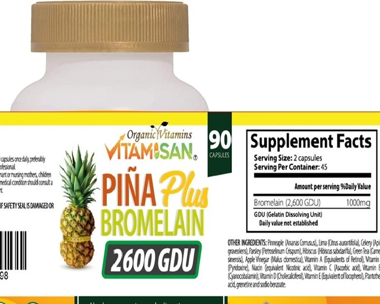 FAT BURNER, Bromelain enzyme weight diet loss pills slim slimming capsules 90 - Image 2 of 4
