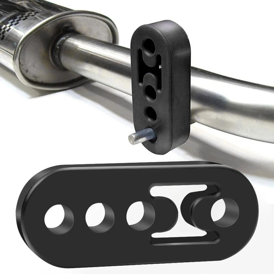 4Pcs Exhaust Hanger Rubber Adjustable Insulator Bushing Mount 4 Holes Universal Foto 4 de 4