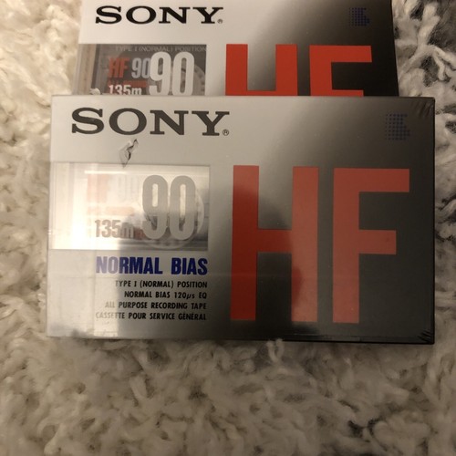 Sony HF 90 & HF 60 - High Fidelity Normal Bias Cassettes - (3 NOS Tapes Total) - Photo 2/5