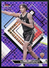 2024 Topps Finest Noah Clowney /75 RARE Purple Checkerboard RC Rookie #287 Nets