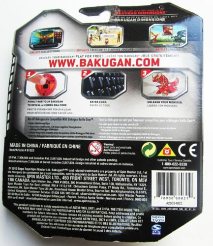 Bakugan Battle Brawlers RICKORAN Brown Tan Subterra NEW Booster Pack 2010 USA - Picture 2 of 2
