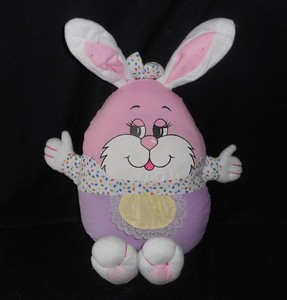 pink easter bunny stuffed animal