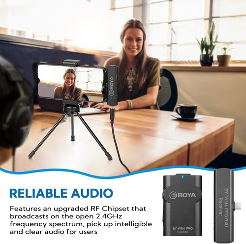 BOYA BY-WM4 PRO-K5 2.4G kabelloses Mikrofonsystem (Sender + Empfänger) - Bild 4 von 15