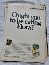 Flora margarine advert 1970 and Energen crispbread advert 1970