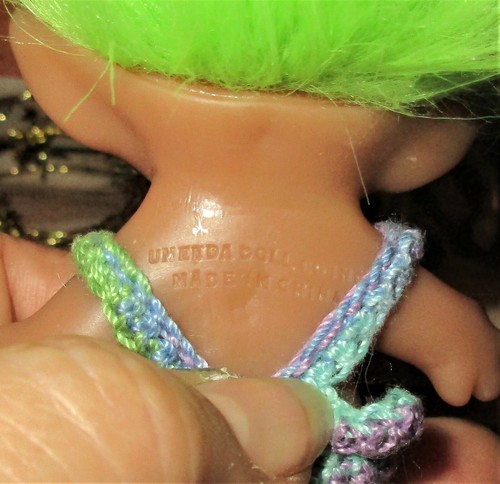 SUMMER TROLLS Lot of 2 ooak 1-3 inch Custom unique rare Wishnik baby toddler - Picture 9 of 10