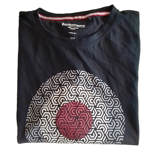 LAMBRETTA Men's Navy Blue Graphic Print T-Shirt Size Large - Casualwear - Picture 2 of 9