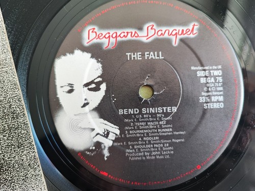 The Fall – Bend Sinister - 1st Press UK 1986 / EX - Imagen 3 de 3