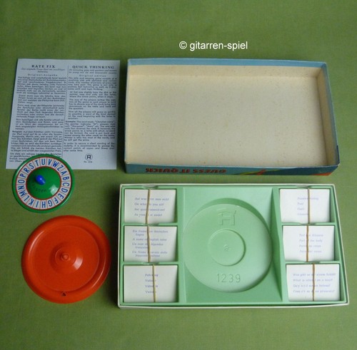 Rate fix! Komplett Top! in 3 Sprachen mit Blech-Rad von Hausser Nr. 1239 1960er - Bild 3 von 5