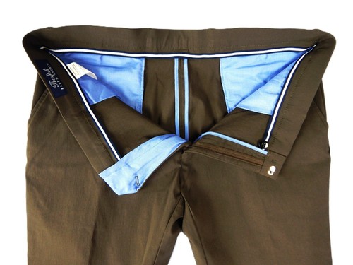 Pantalones Chinos Ralph Lauren Hombre 38x30 MARRÓN Vestido Informal Rendimiento Elástico - Imagen 7 de 10