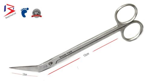 BeautyTrack Extra Long Toe Nail Scissors 6" Clippers Cutters Back Pain Chiropody - Picture 2 of 4