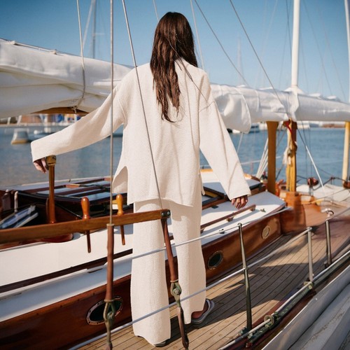 FREE PEOPLE Hailee Pullover Set - Power Sand aka Off-White | Neu - Bild 2 von 16