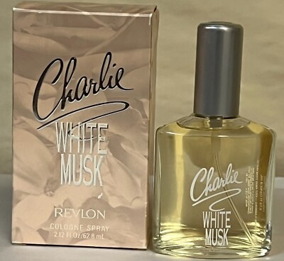 Charlie Revlon White Musk Cologne Spray 2.12   boxed Original 90s Stickered