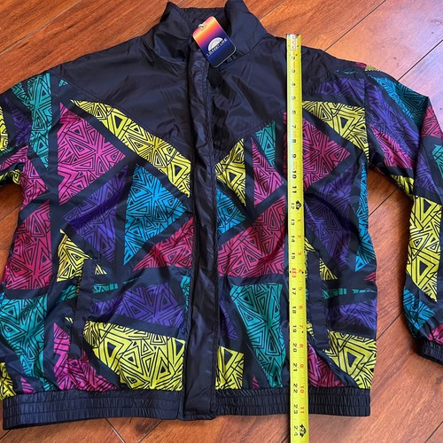 1 Sunset Lane Jacket Retro VTG Wind Breaker Restaurant Hippie 90's Women's Small - Picture 11 of 13