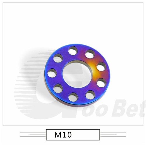 M6 M8 M10 Titanium Washer Drilled 9 Hole 20mm 23mm for Motorcycle Tuning Grade 5 - Picture 14 of 17