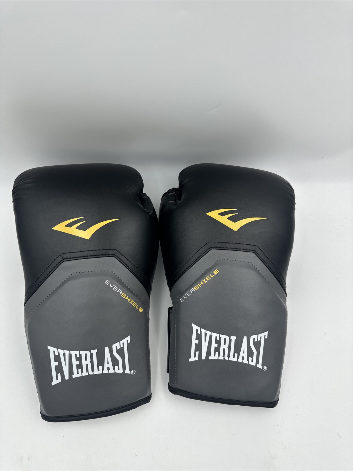 Everlast Elite Evershield 16oz Boxing Training Gloves MMA Black *No Box eBay