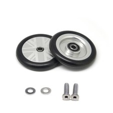 nov wheel CONVERTIBLE (Union Jack) light weight easy wheel for Brompton / Silver