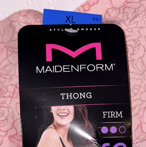 MAIDENFORM Cool Comfort Tame Your Tummy Lace Thong Control Panty Sz S L XL 2XL - Picture 9 of 9