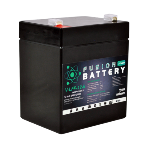 Fusion Lithium 12V Deep Cycle Battery V-LFP-12-6 - Picture 3 of 3