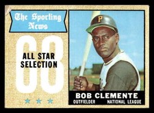 1968 Topps Roberto Clemente #374 NL All Star Pittsburgh Pirates G/VG Y3080
