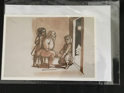 PAULA REGO - Untitled Card Blanko inside Sealed Family / Father