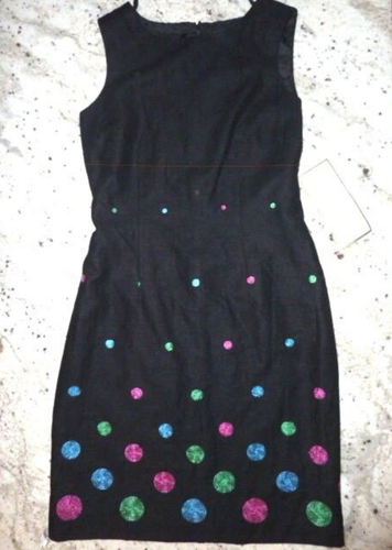 GAP Animal Floral CALVIN KLEIN Dot EMBROID LINEN Sleeveless SHEATH DRESS 6 8 10 - Picture 10 of 87