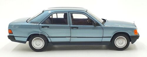 Norev 1/18 Scale Diecast 183828 - 1984 Mercedes-Benz 190 E - Light Blue Metallic - Picture 3 of 5
