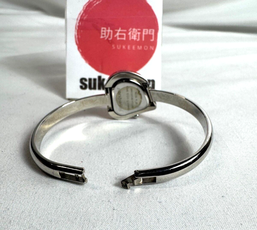 Yves Saint Laurent Heart Women Watch Quartz Silver Bangle Working in Stock - Picture 3 of 9