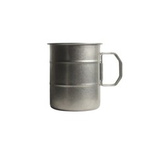 Outdoor Drinking Cup Coffee Mug Folding Handle Stainless Steel Camping Mug