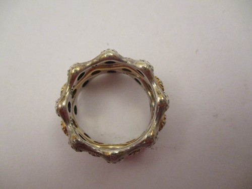 Lot Set of 3 Pandora LovePods Sterling Silver CZ Pave Stackable Rings 925 ALE - Picture 6 of 8