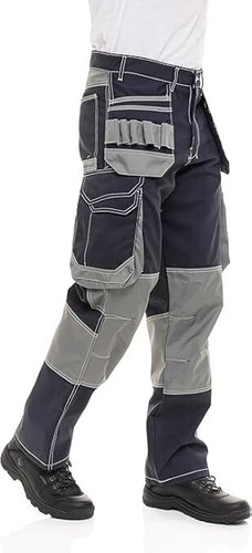 Herren Cordura Heavy Duty Arbeitshose mit Cargo Combat Tool Taschen Arbeitshose - Bild 25 von 26