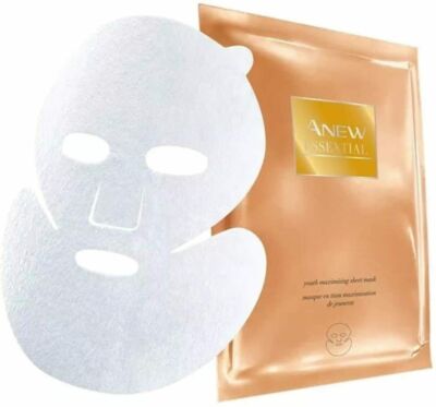 10 x Avon ANEW Essential Youth Maximising Sheet Maske, neu, versiegelt