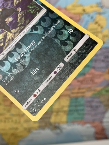 ⚫️ Alolan Rattata 81/147 Reverse Holo Pokemon Card Dark Type 2017 - Picture 3 of 5