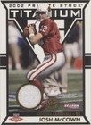 2002 Pacific Private Stock Titanium Postseason Josh McCown #51