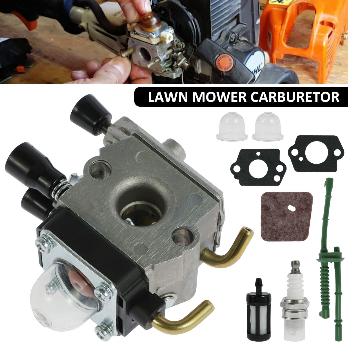 Carburetor for STIHL FS38 FS45 FS46 FS55 KM55 FS85 Air Fuel filter Carb