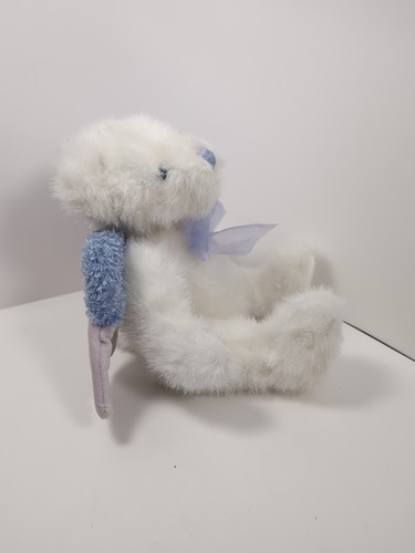 VTG 90s Dan Dee Collectors Choice 8”Angel Wings Teddy Bear Plush White,purple - Picture 3 of 8