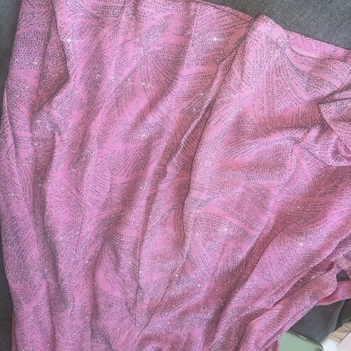 VINTAGE 2000s Y2K Pink Sparkly Backless Halter Mermaid Maxi Formal Event Dress,8 - Picture 16 of 19
